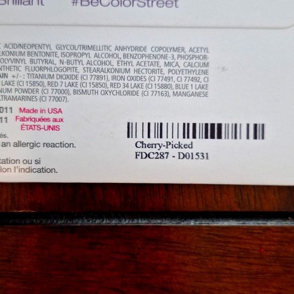 Color Street 100% Real Polish Strips Cherry Picked look 16 Strips - Picture 2 of 2